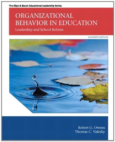 Tapa de Organizational Behavior in Education