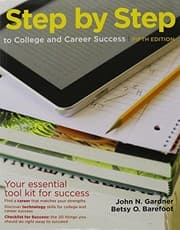 Tapa de Step by Step to College and Career Success 5e & Insider's Guide to Beating Test Anxiety