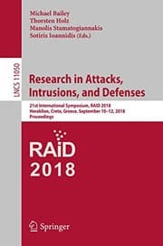Tapa de Research in Attacks, Intrusions, and Defenses