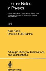 Tapa de A gauge theory of dislocations and disclinations
