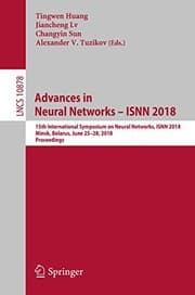 Tapa de Advances in Neural Networks – ISNN 2018