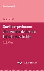 Tapa de Quellenrepertorium zur neueren deutschen Literaturgeschichte