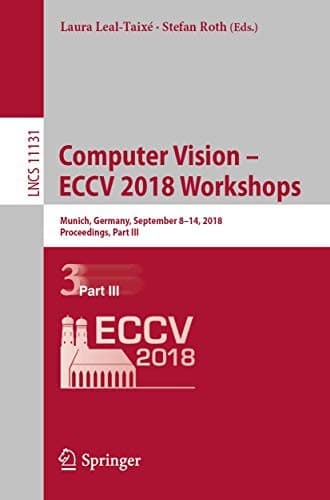 Tapa de Computer Vision – ECCV 2018 Workshops