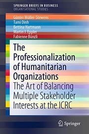 Tapa de The Professionalization of Humanitarian Organizations