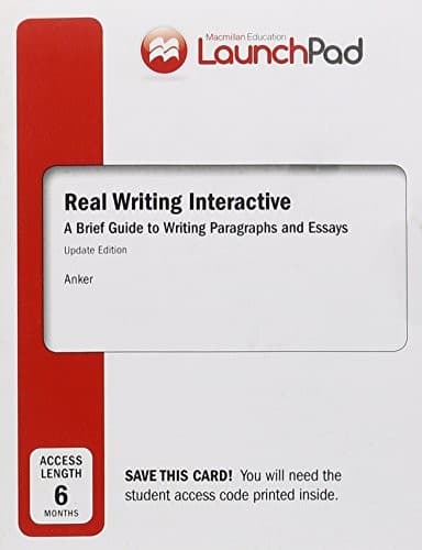 Tapa de LaunchPad for Real Writing Interactive