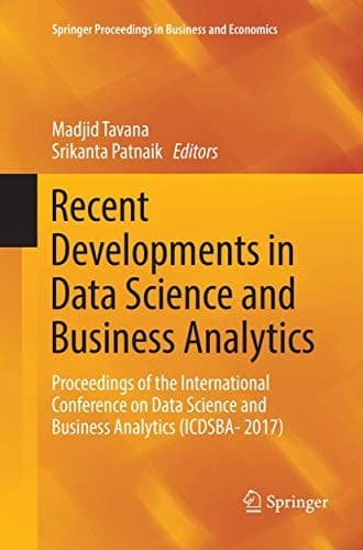 Tapa de Recent Developments in Data Science and Business Analytics