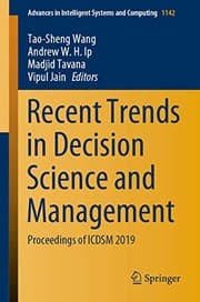 Tapa de Recent Trends in Decision Science and Management