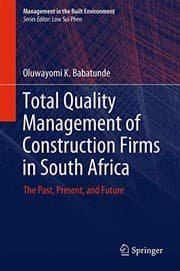 Tapa de Total Quality Management of Construction Firms in South Africa