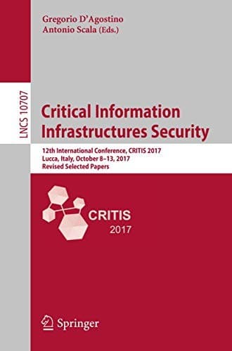 Tapa de Critical Information Infrastructures Security