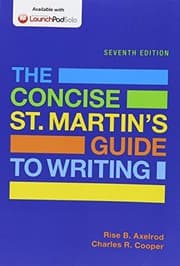 Tapa de The Concise St. Martin's Guide to Writing & Writer's Help 2.0 for Hacker Handbooks