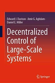 Tapa de Decentralized Control of Large-Scale Systems