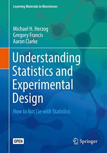 Tapa de Understanding Statistics and Experimental Design