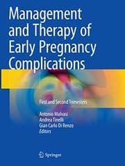 Tapa de Management and Therapy of Early Pregnancy Complications