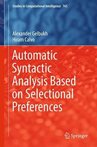 Tapa de Automatic Syntactic Analysis Based on Selectional Preferences