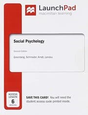 Tapa de LaunchPad for Greenberg's Social Psychology