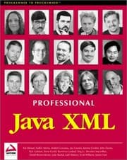 Tapa de Professional Java XML