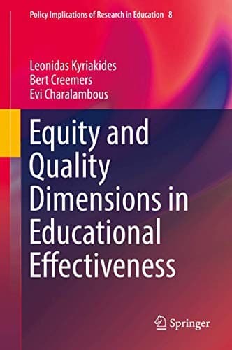 Tapa de Equity and Quality Dimensions in Educational Effectiveness