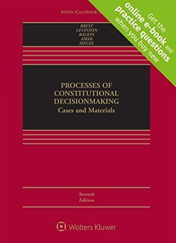 Tapa de Processes of Constitutional Decisionmaking