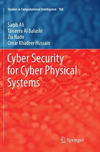 Tapa de Cyber Security for Cyber Physical Systems
