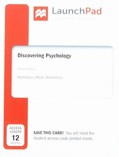 Tapa de LaunchPad for Discovering Psychology
