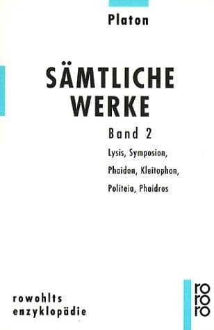 Tapa de Platon. Sämtliche Werke Bd.2