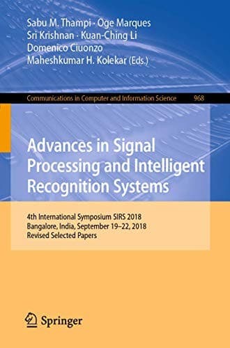 Tapa de Advances in Signal Processing and Intelligent Recognition Systems