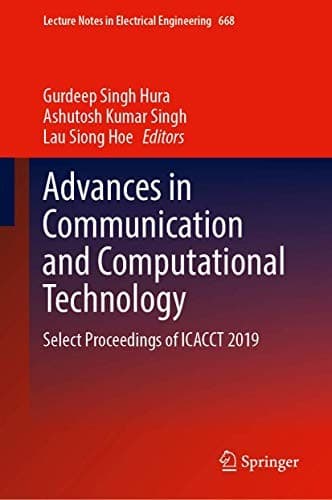 Tapa de Advances in Communication and Computational Technology