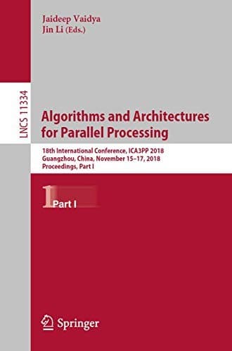 Tapa de Algorithms and Architectures for Parallel Processing