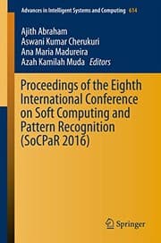Tapa de Proceedings of the Eighth International Conference on Soft Computing and Pattern Recognition