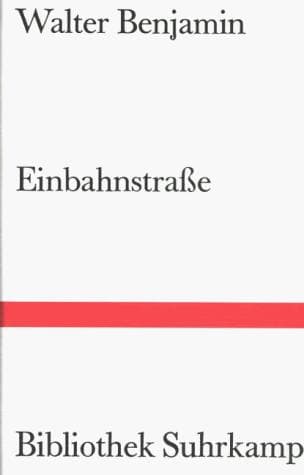 Tapa de Bibliothek Suhrkamp, Bd.27, Einbahnstraße
