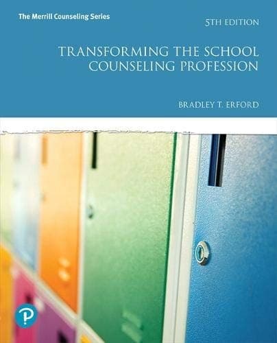 Tapa de Transforming the School Counseling Profession