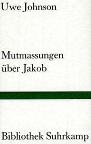 Tapa de Mutmassungen über Jakob
