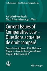 Tapa de Current Issues of Comparative Law – Questions actuelles de droit comparé