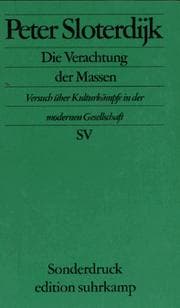 Tapa de Die Verachtung der Massen