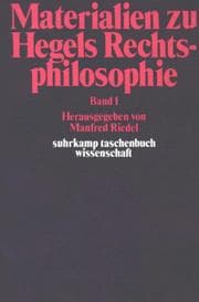 Tapa de Materialien zu Hegels Rechtsphilosophie
