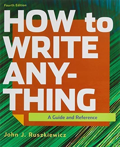 Tapa de How to Write Anything & Documenting Sources in APA Style