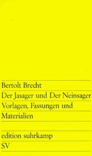 Tapa de Der Jasager Und Der Neinsager