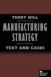 Tapa de Manufacturing Strategy