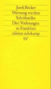 Tapa de Warnung vor dem Schriftsteller
