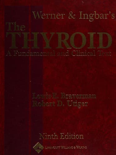 Tapa de Werner & Ingbar's the thyroid