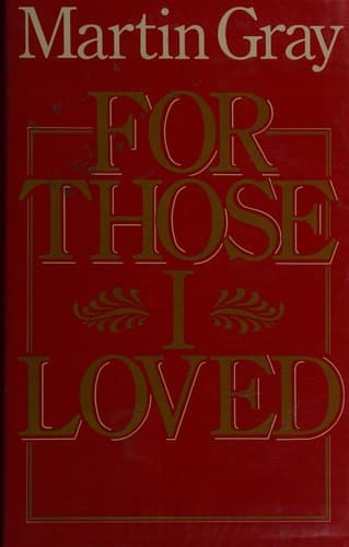 Tapa de For those I loved