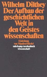 Tapa de Der Aufbau der geschichtlichen Welt in den Geisteswissenschaften