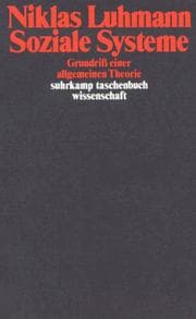 Tapa de Soziale Systeme. Grundriß einer allgemeinen Theorie