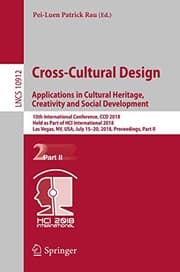 Tapa de Cross-Cultural Design. Applications in Cultural Heritage, Creativity and Social Development