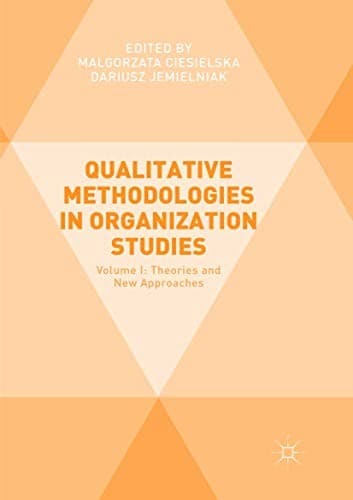 Tapa de Qualitative Methodologies in Organization Studies : Volume I