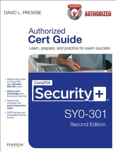 Tapa de CompTIA Security+ SY0-301 Cert Guide