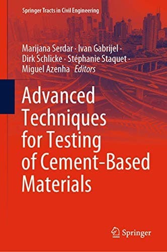 Tapa de Advanced Techniques for Testing of Cement-Based Materials