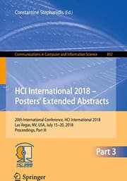 Tapa de HCI International 2018 – Posters' Extended Abstracts