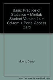 Tapa de Basic Practice of Statistics , Minitab Student Version 14, CDR, & Portal Access Card