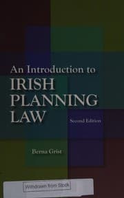 Tapa de An Introduction to Irish Planning Law